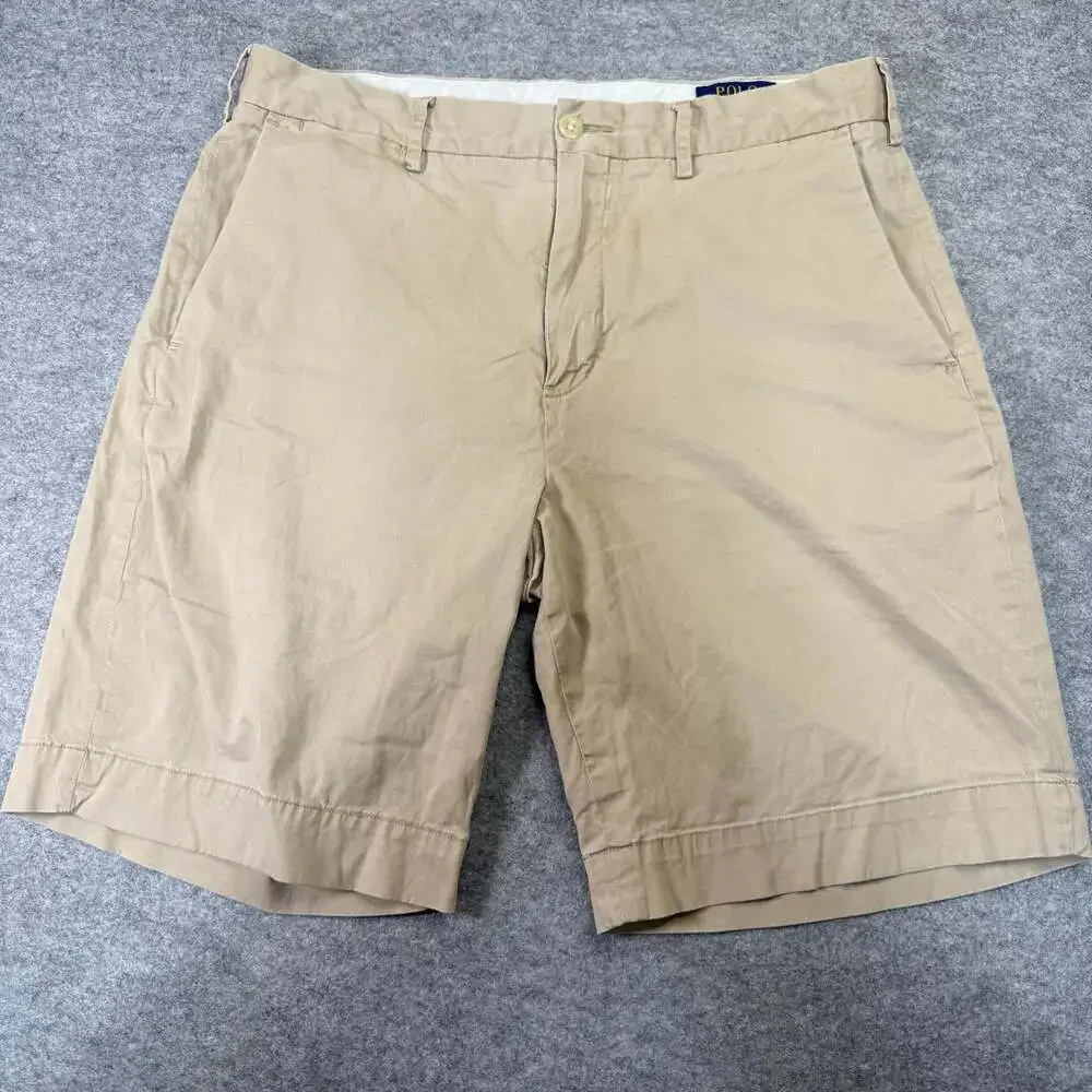 Polo Ralph Lauren Stretch Classic Fit Chino Shorts, Beige, Size 31